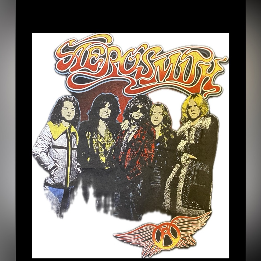 Deadstock AEROSMITH Promo Concert Shirt Size L KISS Led Zeppelin
